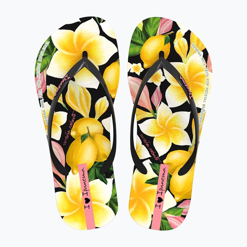 Infradito da donna Ipanema Arte black/yellow/pink 2