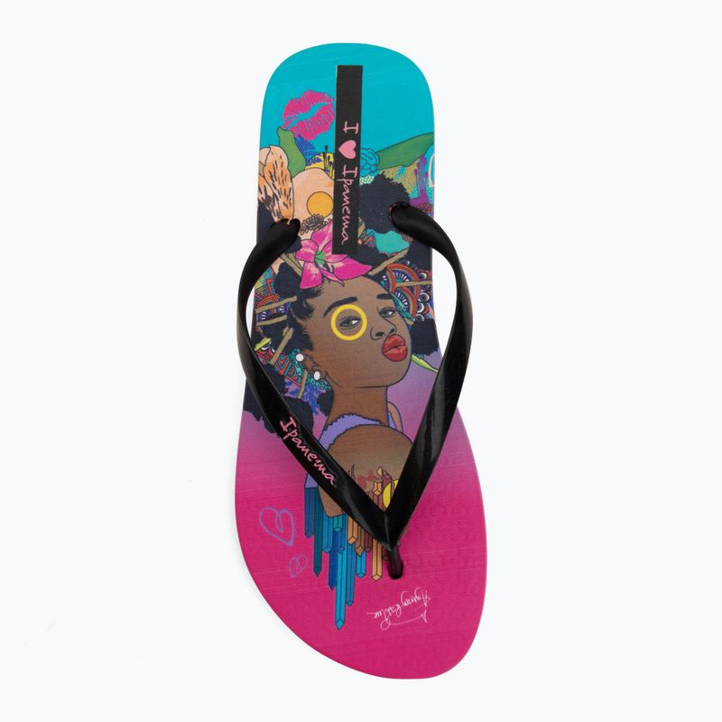 Infradito da donna Ipanema Graffiti V pink/black/blue 5