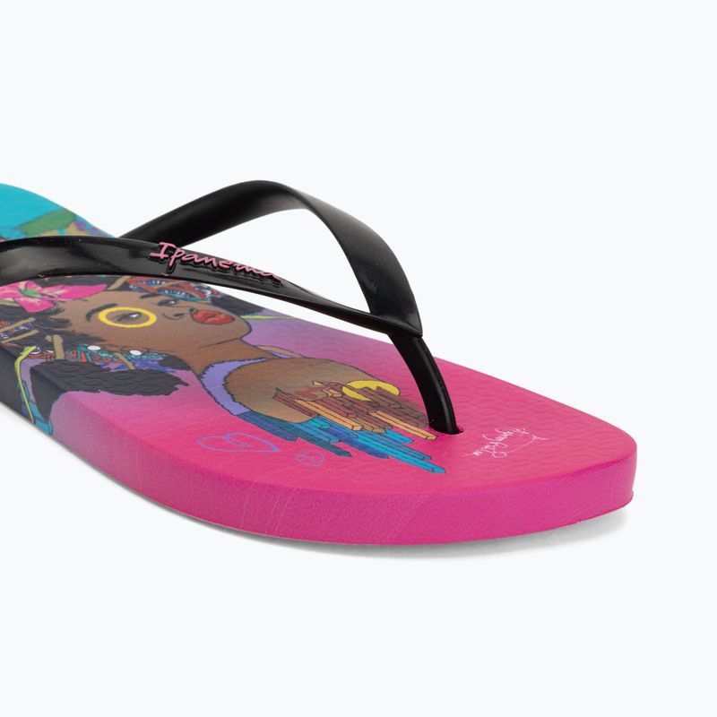 Infradito da donna Ipanema Graffiti V pink/black/blue 7