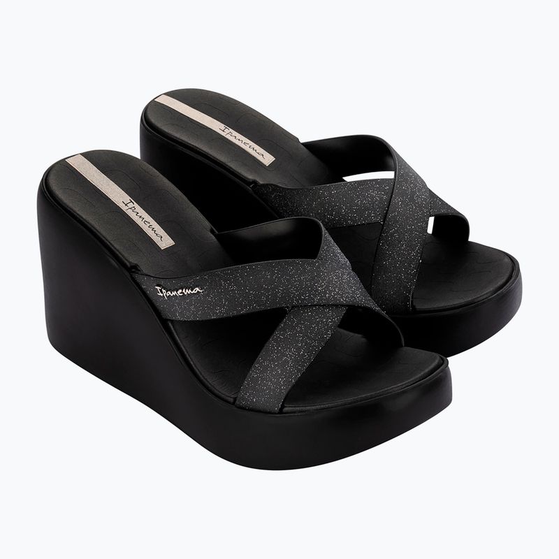 Ciabatte da donna Ipanema High Fashion II Slide black/glitter/beige 8
