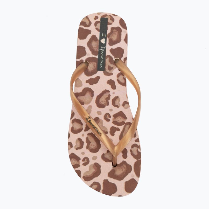 Infradito da donna Ipanema Animal Print beige/gold 6