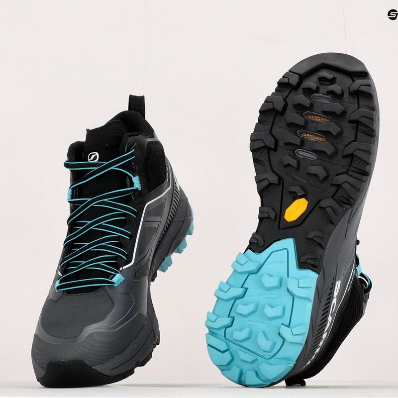 Stivali da trekking da donna SCARPA Rapid Mid GTX antracite/turchese 19