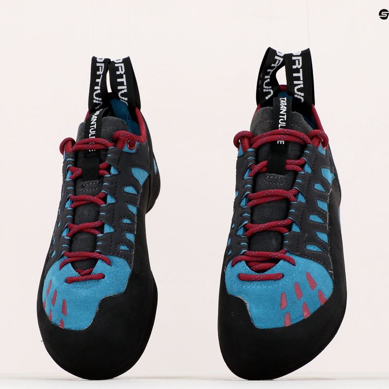Scarpa da arrampicata La Sportiva Tarantulace topazio/rosso/prugna da donna 16