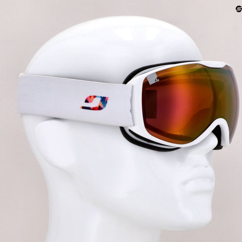 Occhiali da sci Julbo Pioneer bianco/rosa/rosa flash 10