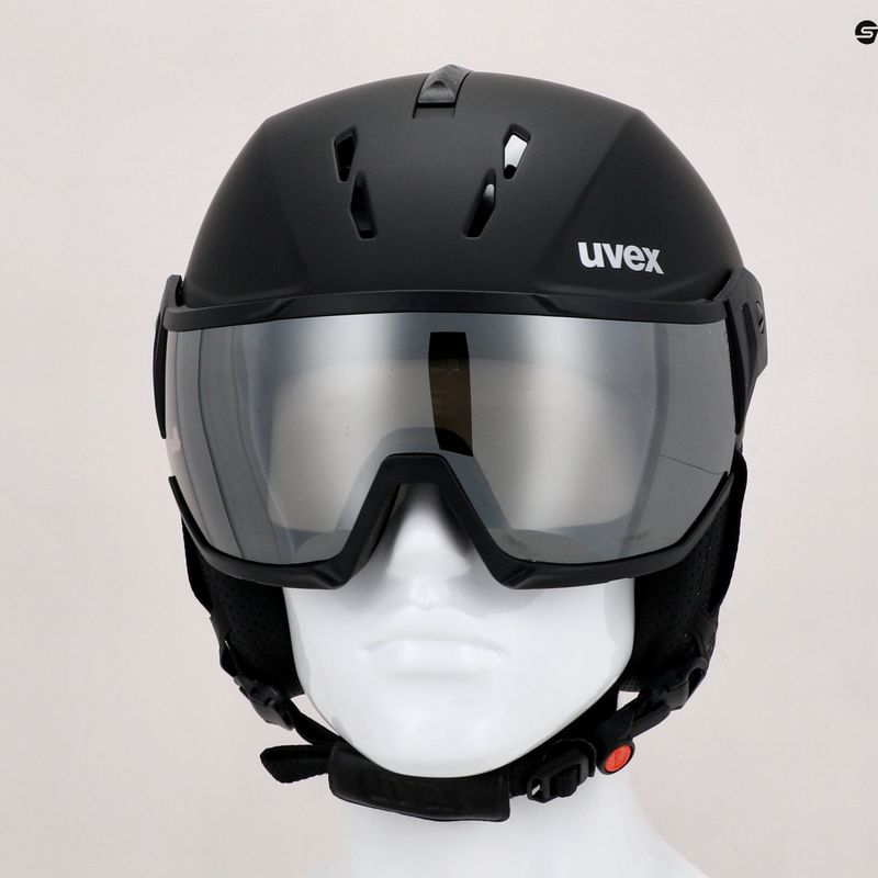 Casco da sci UVEX Instinct Visor nero/opaco 8