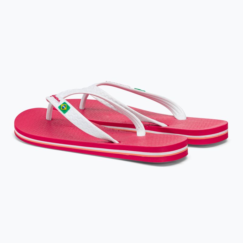 Infradito per bambini Ipanema Clas Brasil rosa/bianco 3