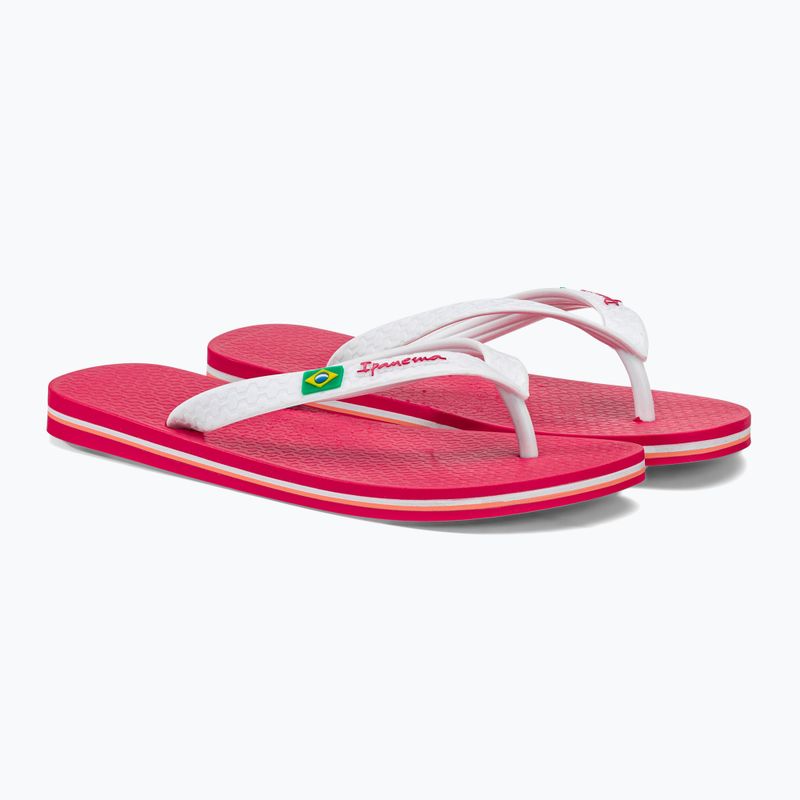 Infradito per bambini Ipanema Clas Brasil rosa/bianco 4