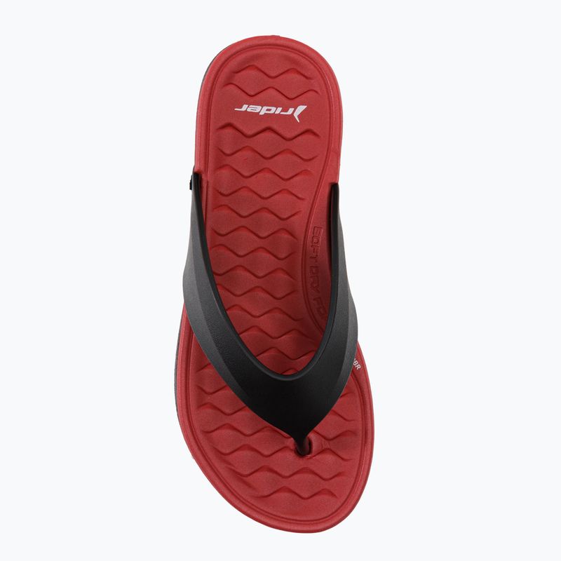 Infradito RIDER Infinity II Th nero/rosso per bambini 6