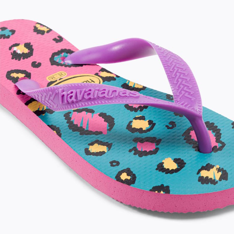 Infradito Havaianas Top Animals da donna in cristallo rosa 7