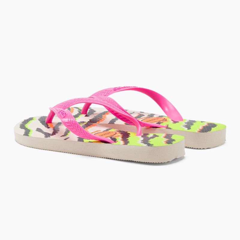 Infradito Havaianas Top Animals donna beige/rosa 3