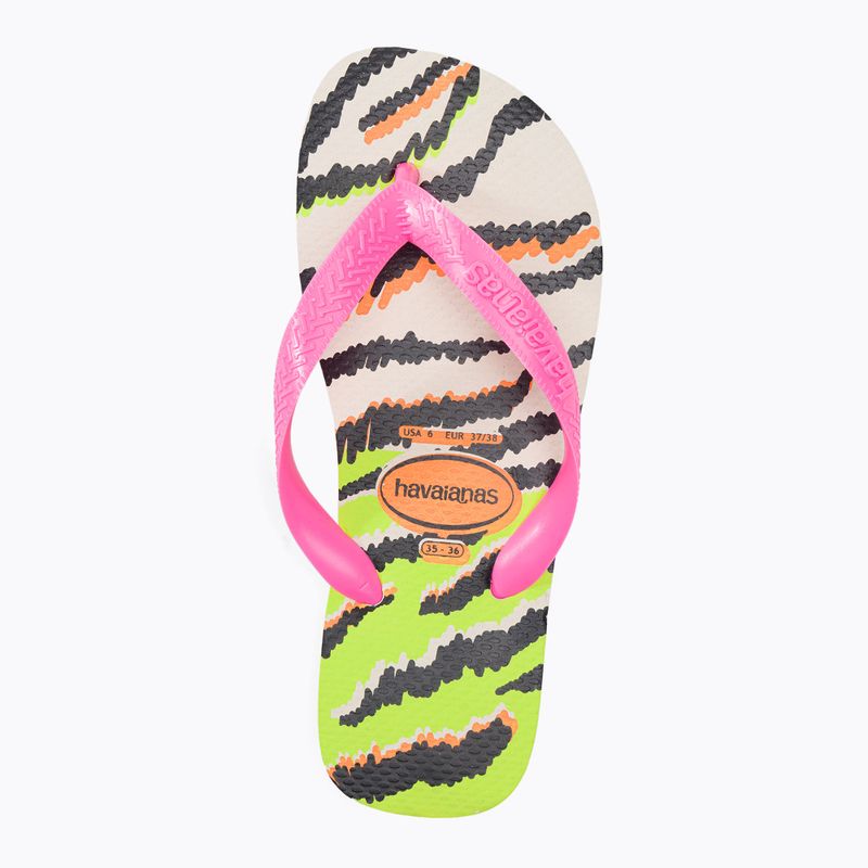 Infradito Havaianas Top Animals donna beige/rosa 6