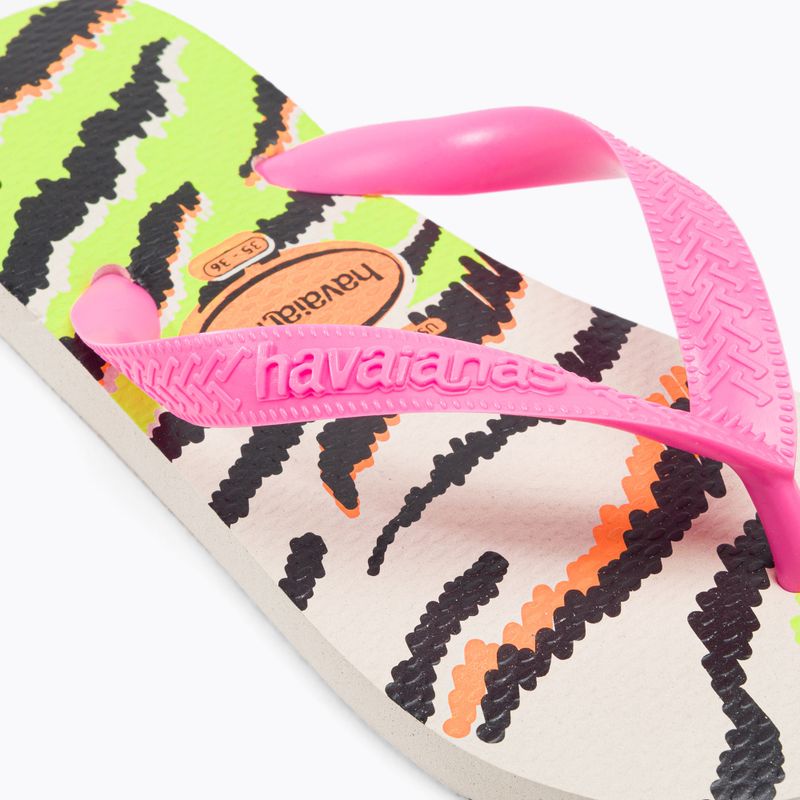 Infradito Havaianas Top Animals donna beige/rosa 7