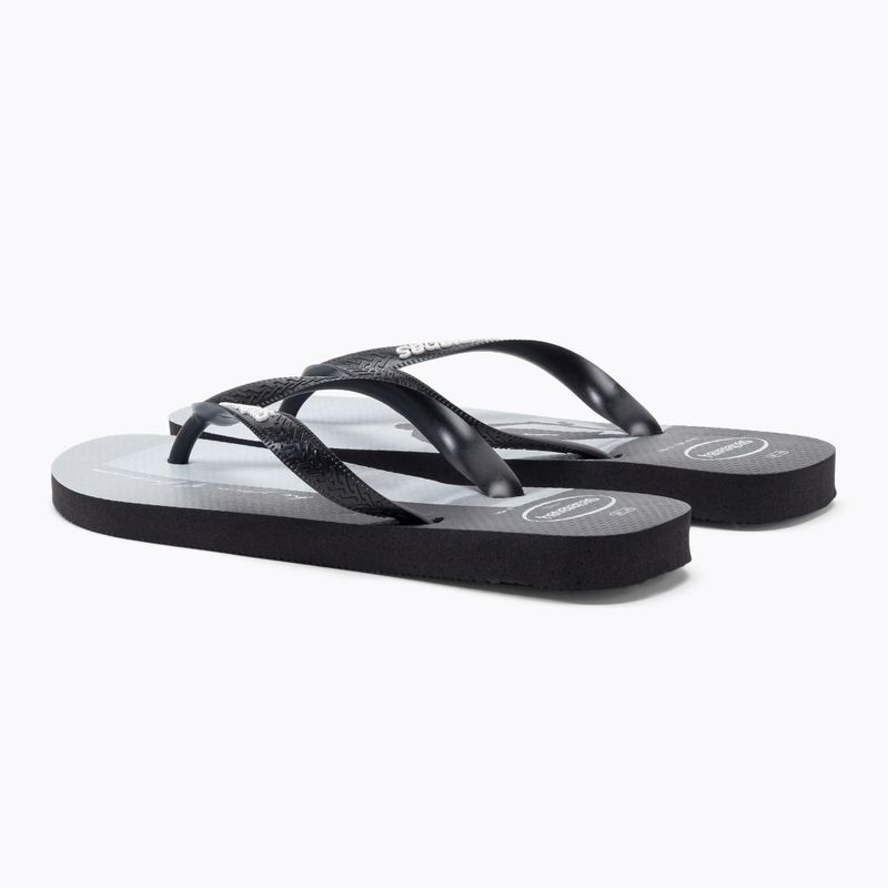 Infradito Havaianas Hype da uomo nero/nero/bianco/bianco 3