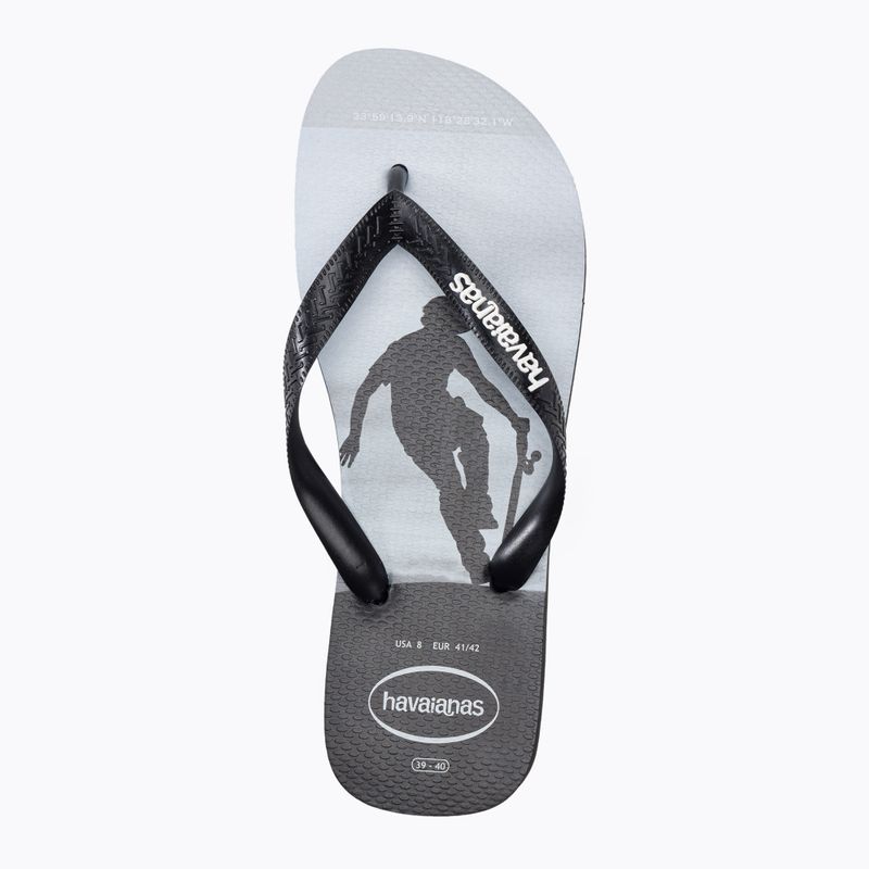 Infradito Havaianas Hype da uomo nero/nero/bianco/bianco 6