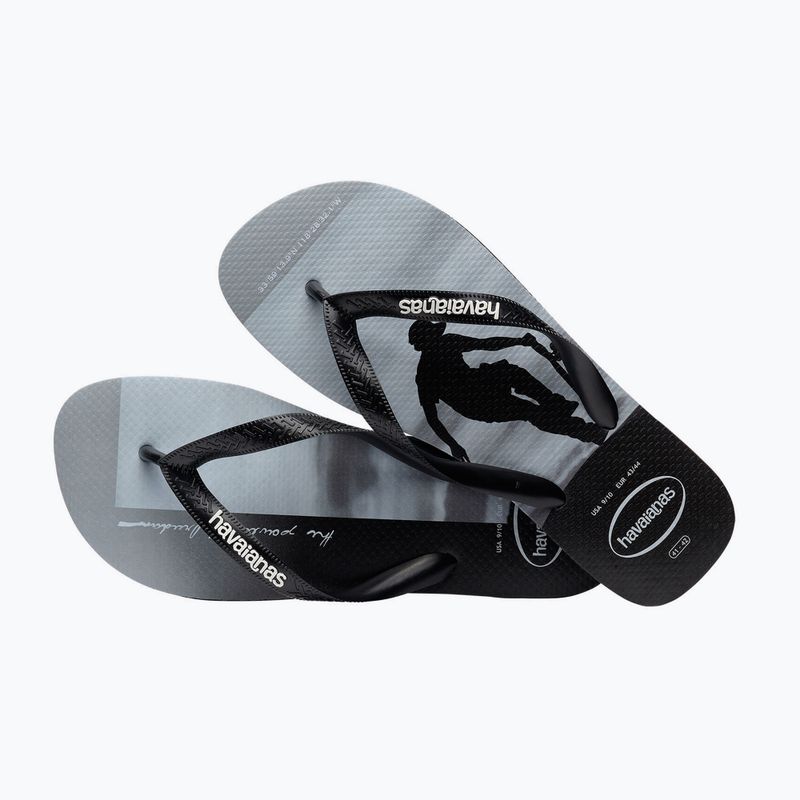 Infradito Havaianas Hype da uomo nero/nero/bianco/bianco 12