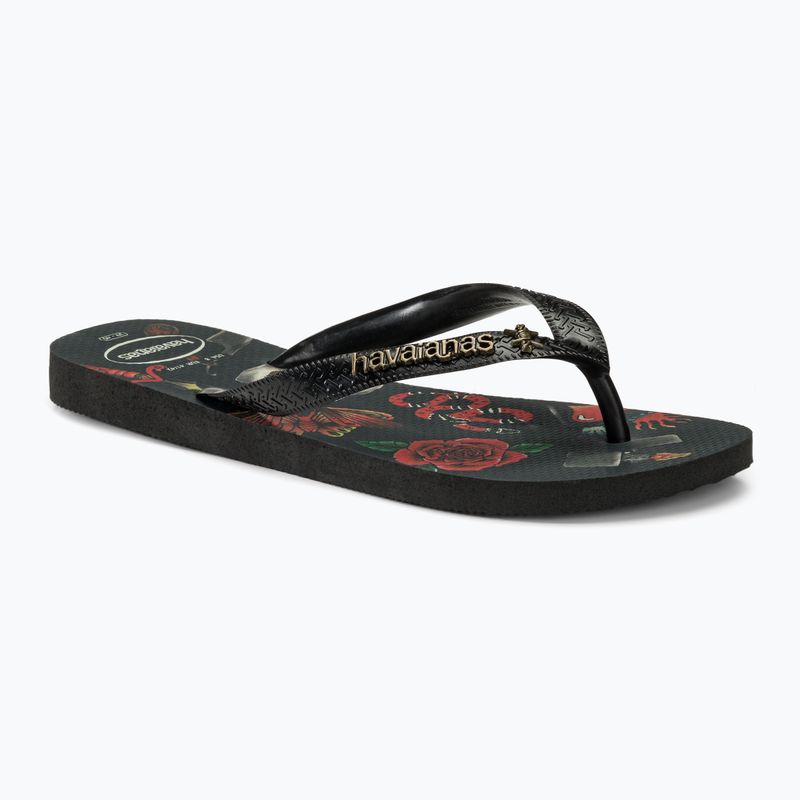 Infradito Havaianas Top Tribo uomo nero / nero