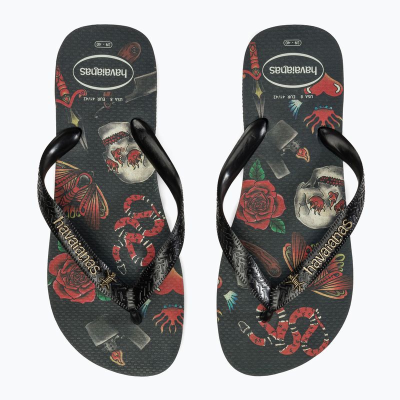 Infradito Havaianas Top Tribo uomo nero / nero 9