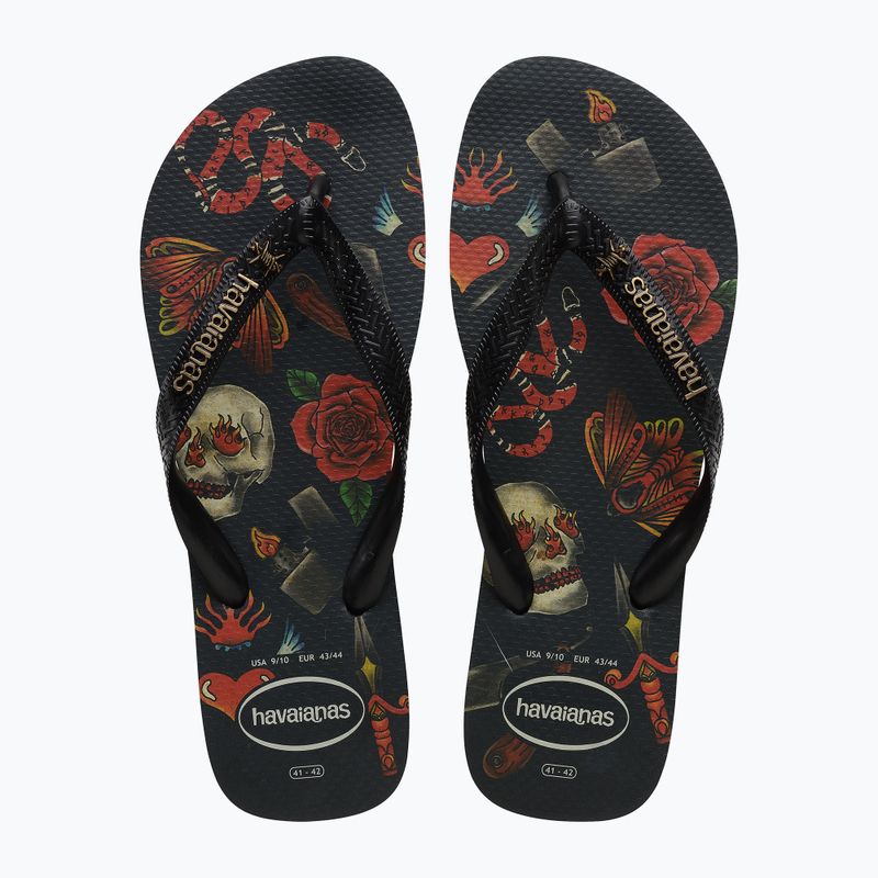 Infradito Havaianas Top Tribo uomo nero / nero 12