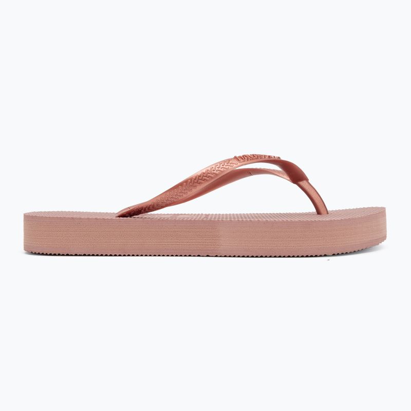 Infradito Havaianas Slim Platform da donna, rosa croco 2