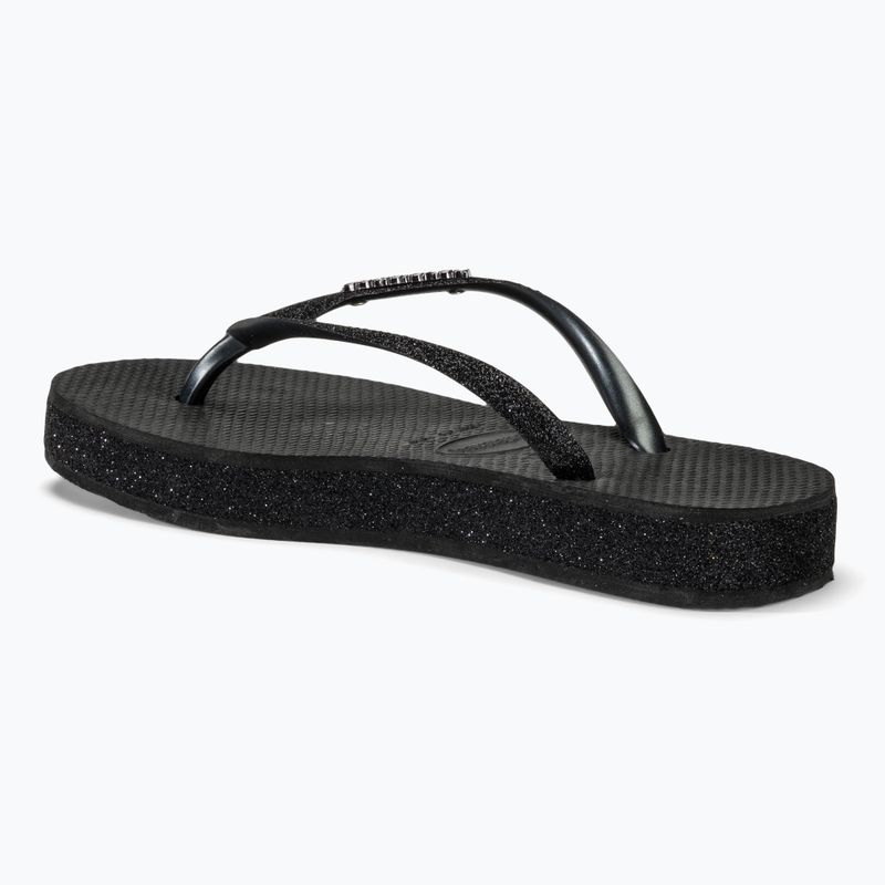 Infradito Havaianas Slim Flatform Sparkle nero da donna 3