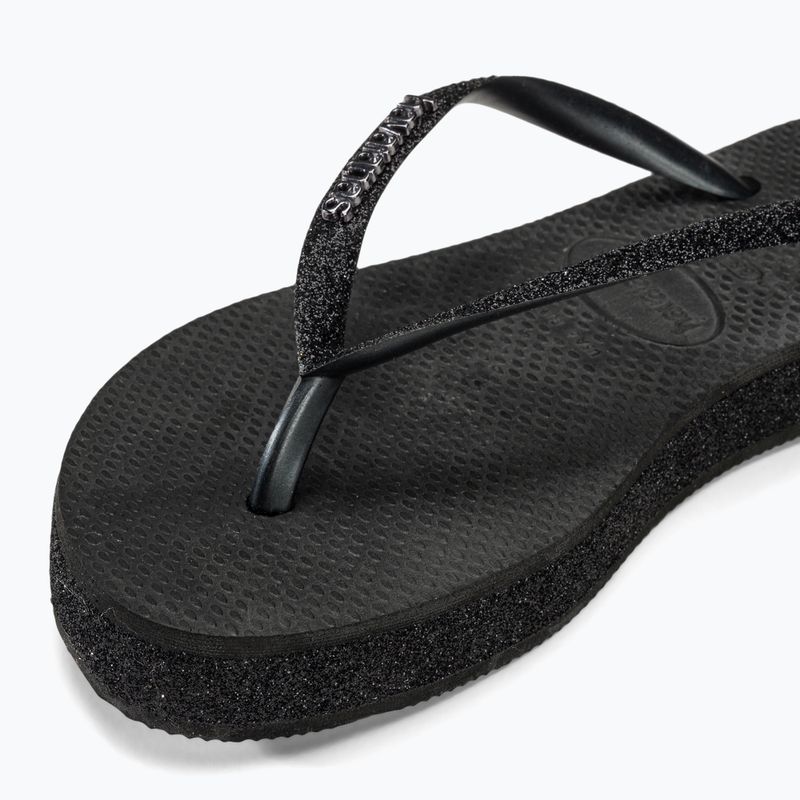 Infradito Havaianas Slim Flatform Sparkle nero da donna 7