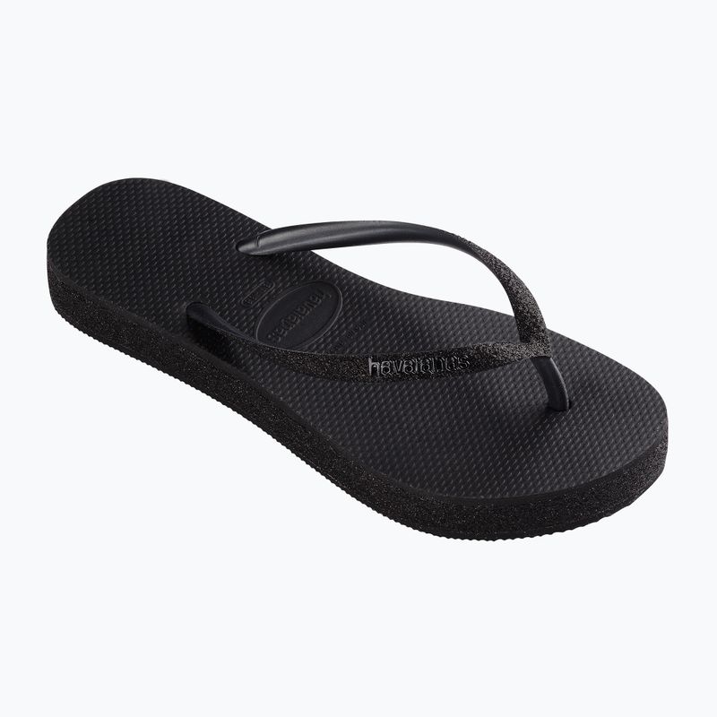 Infradito Havaianas Slim Flatform Sparkle nero da donna 9