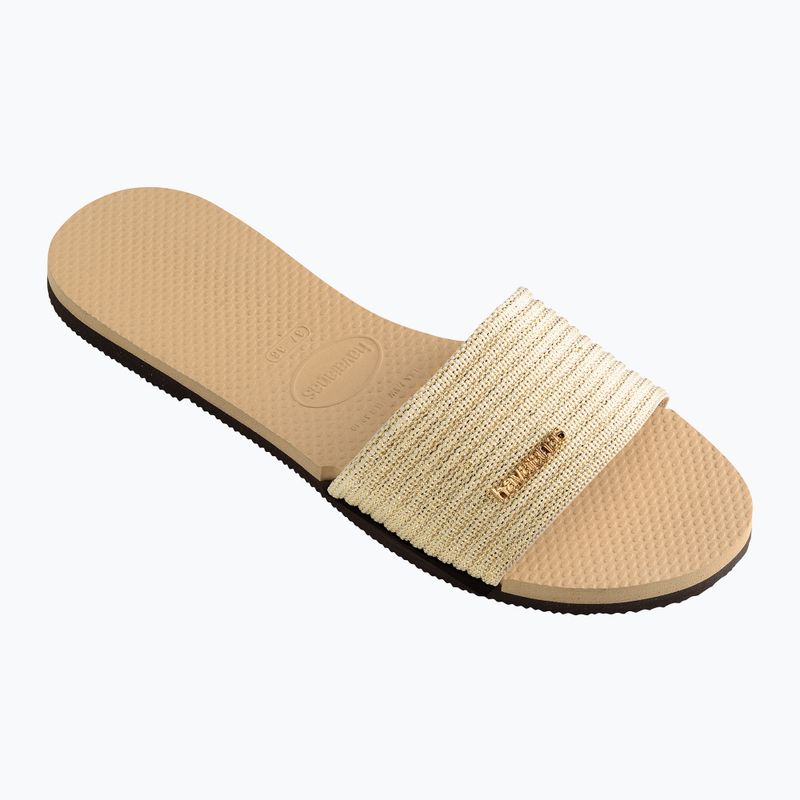 Ciabatte da donna Havaianas You Malta Metallic golden 8