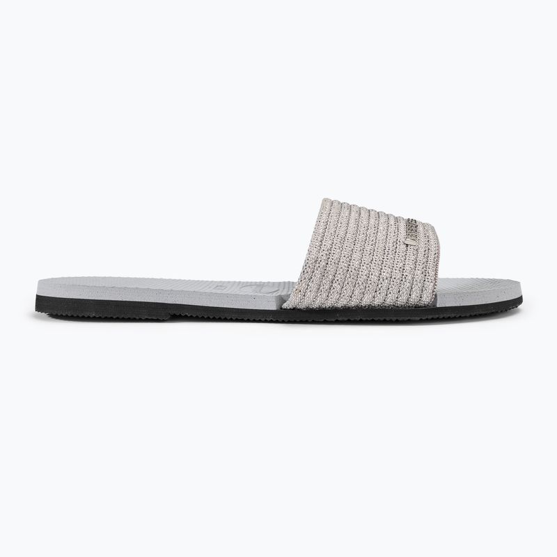 Ciabatte donna Havaianas You Malta Metallic grigio ghiaccio 2