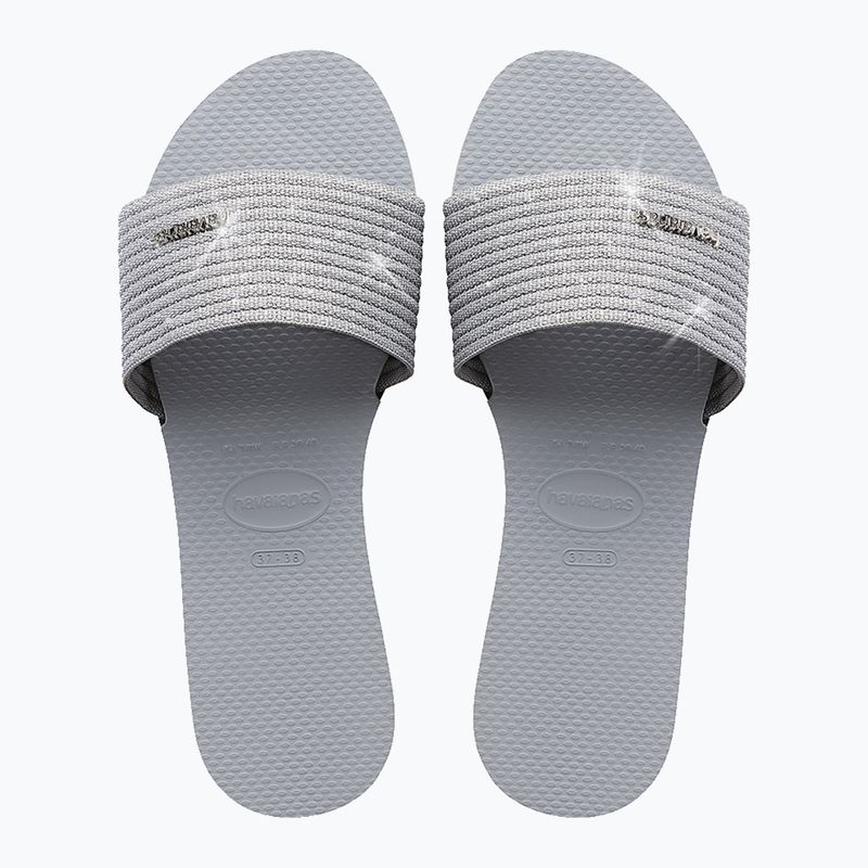 Ciabatte donna Havaianas You Malta Metallic grigio ghiaccio 11