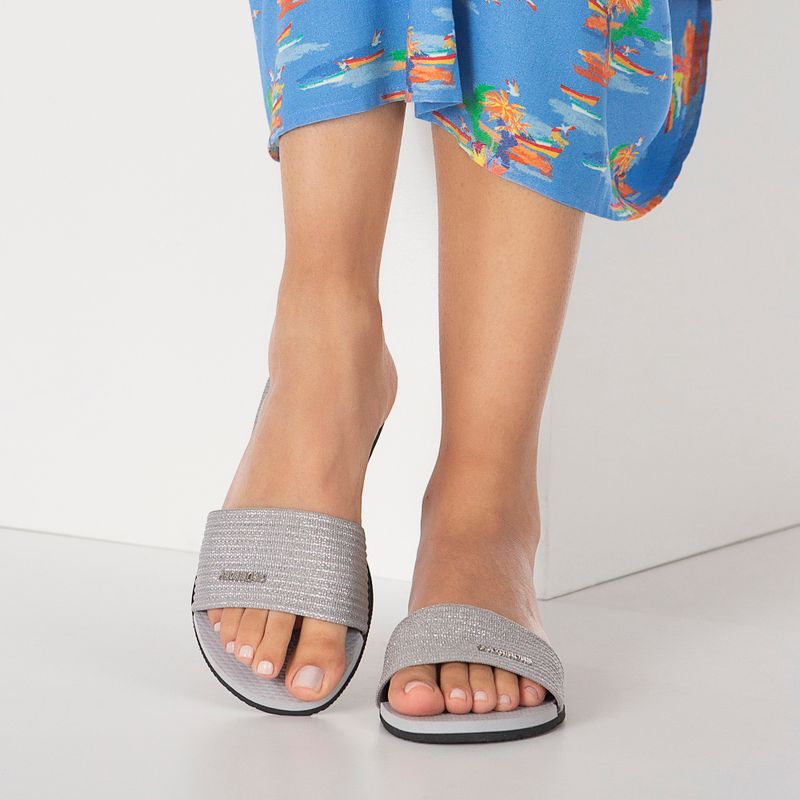 Ciabatte donna Havaianas You Malta Metallic grigio ghiaccio 14