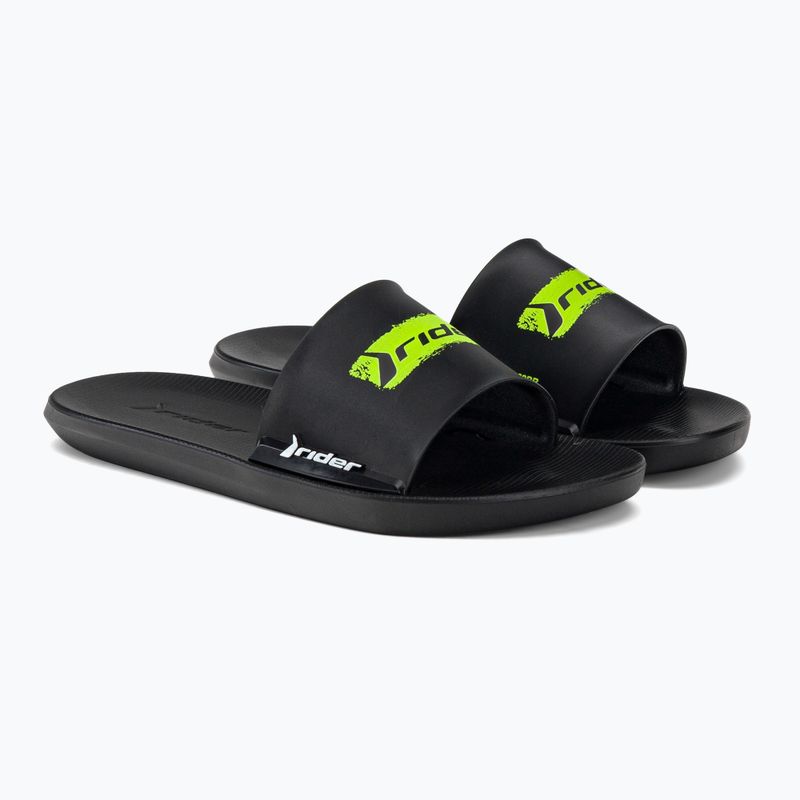 Infradito per bambini RIDER Speed In nero/verde 4