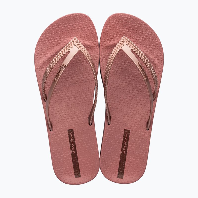Infradito Ipanema Bossa Soft V rosa/rosa metallizzato da donna 10