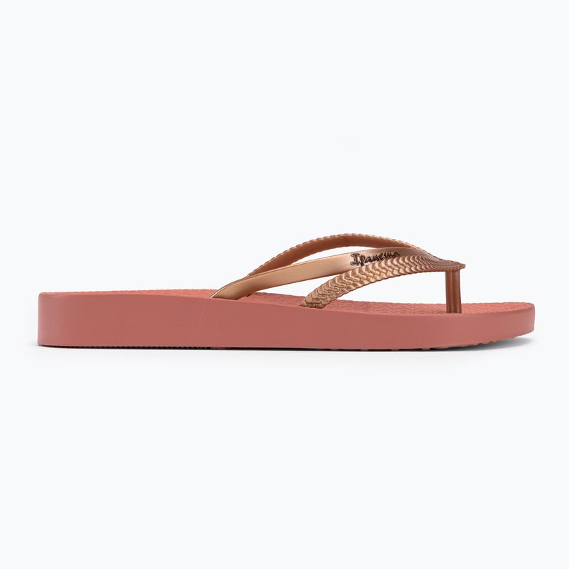 Infradito Ipanema Bossa Soft V rosa/rosa metallizzato da donna 2