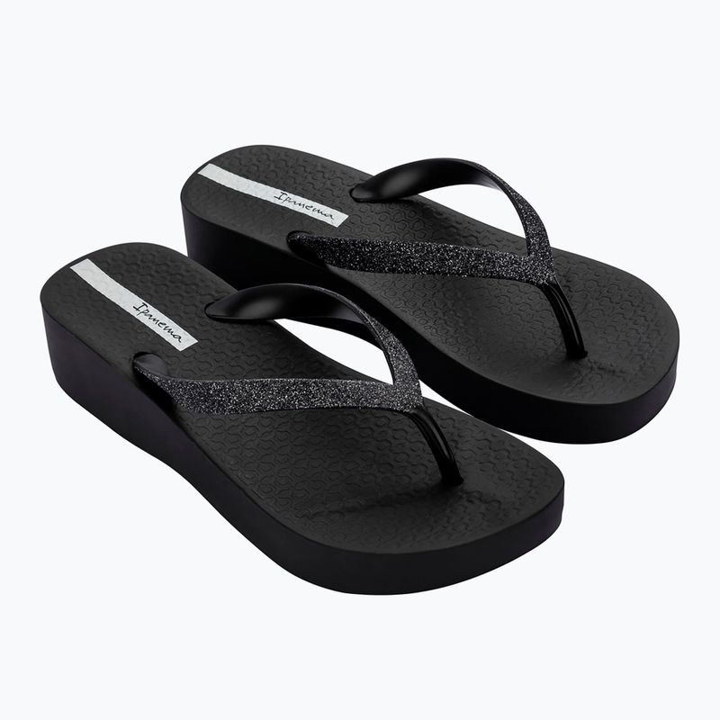 Infradito Ipanema Mesh Chic Plat nero/glitter nero da donna