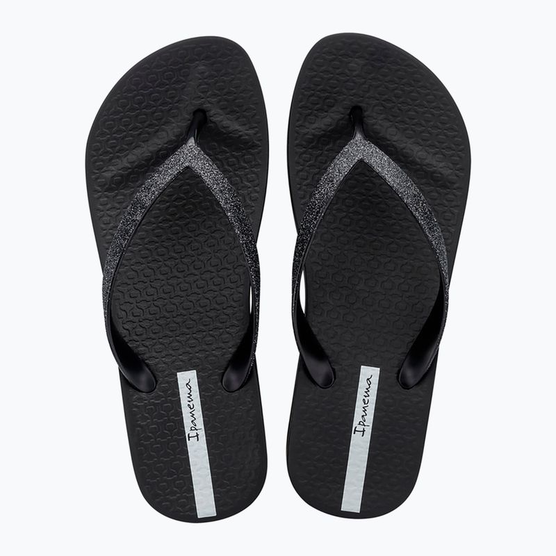 Infradito Ipanema Mesh Chic Plat nero/glitter nero da donna 2