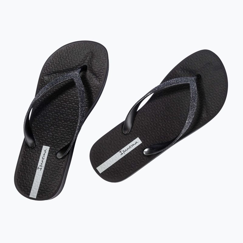 Infradito Ipanema Mesh Chic Plat nero/glitter nero da donna 3