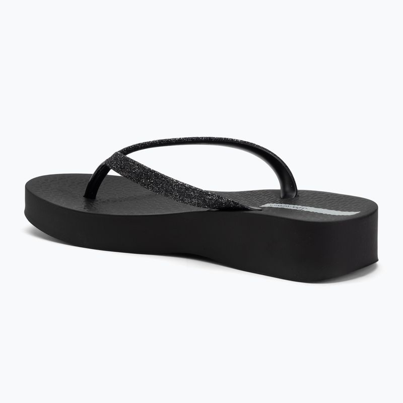 Infradito Ipanema Mesh Chic Plat nero/glitter nero da donna 3