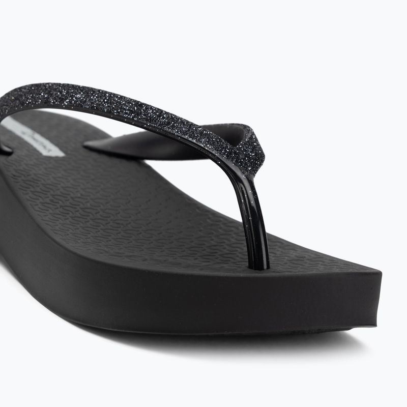 Infradito Ipanema Mesh Chic Plat nero/glitter nero da donna 7