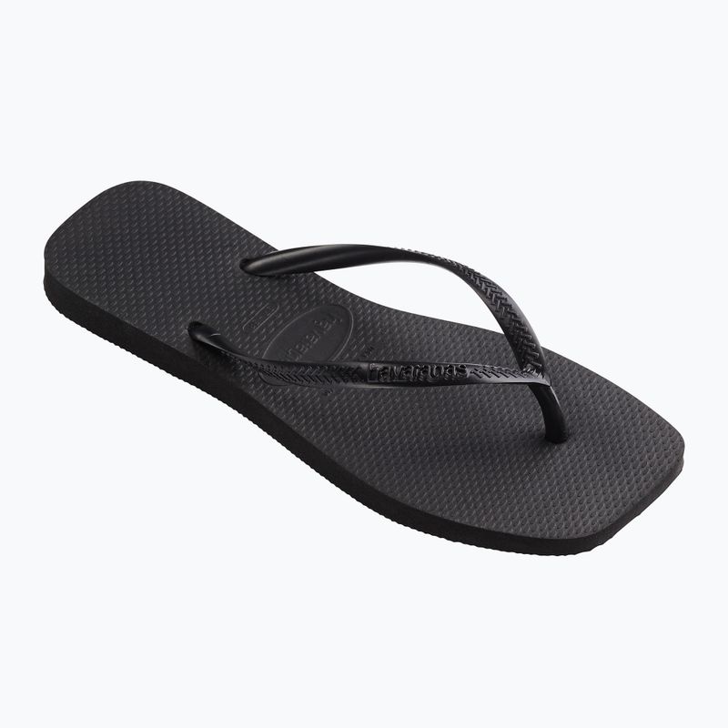 Infradito Havaianas Slim Square da donna, nero