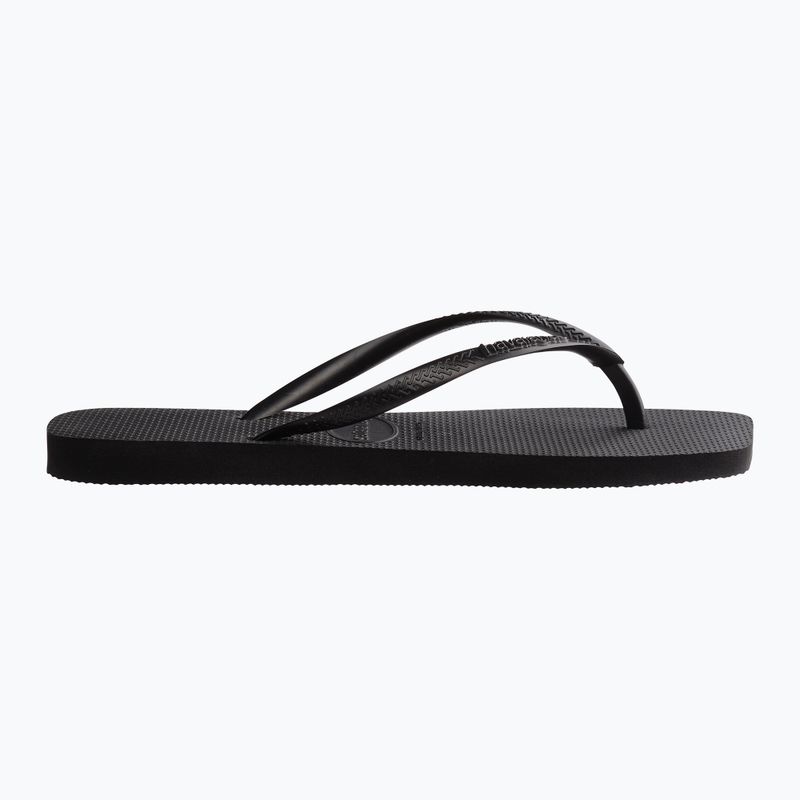 Infradito Havaianas Slim Square da donna, nero 2