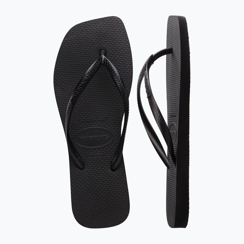 Infradito Havaianas Slim Square da donna, nero 4