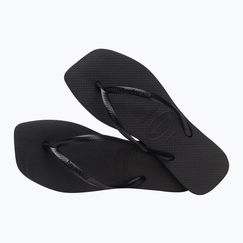 Infradito Havaianas Slim Square da donna, nero 5