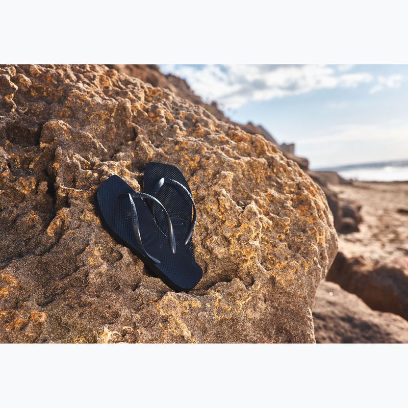 Infradito Havaianas Slim Square da donna, nero 10