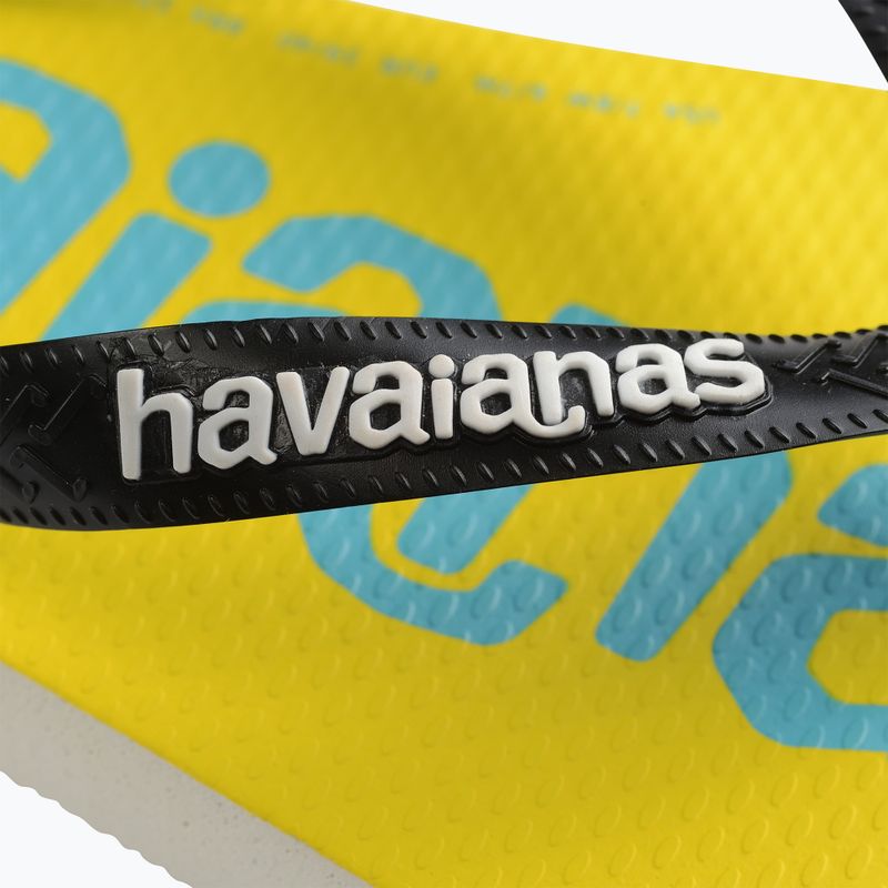 Havaianas Top Logomania 2 infradito bianco / nero 12