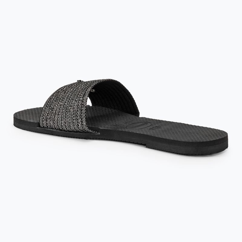 Ciabatte donna Havaianas You Malta Metallic nero 3