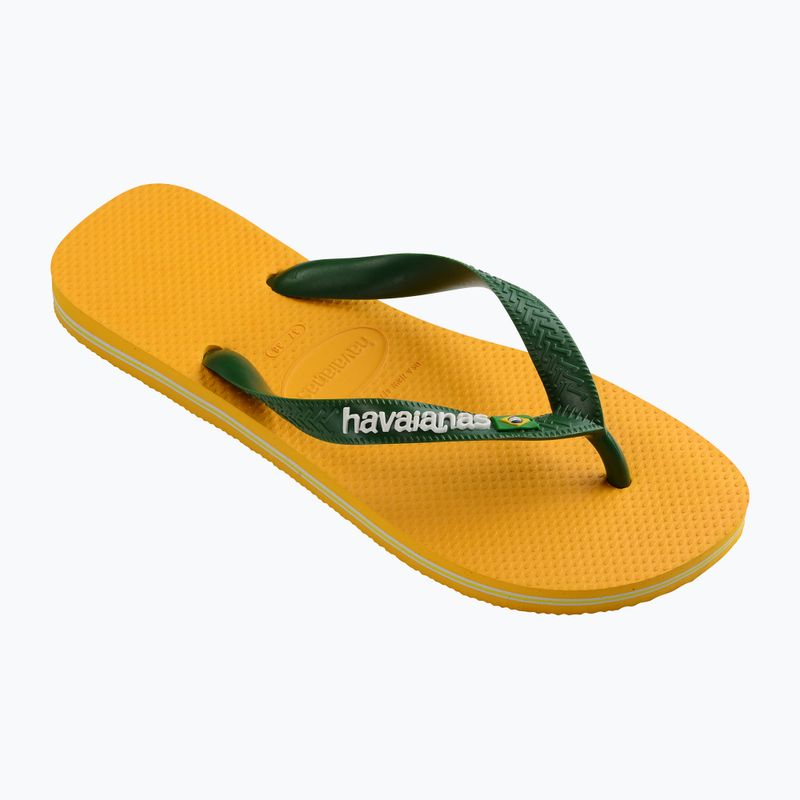 Havaianas Brasil Logo infradito giallo pop 8
