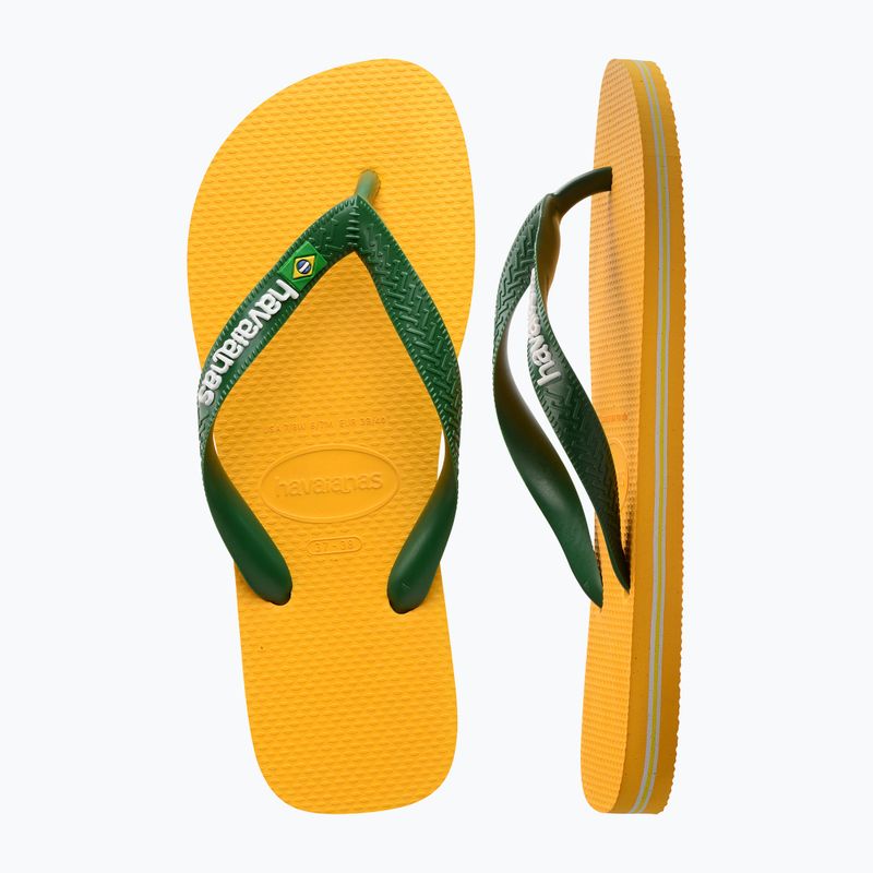 Havaianas Brasil Logo infradito giallo pop 11