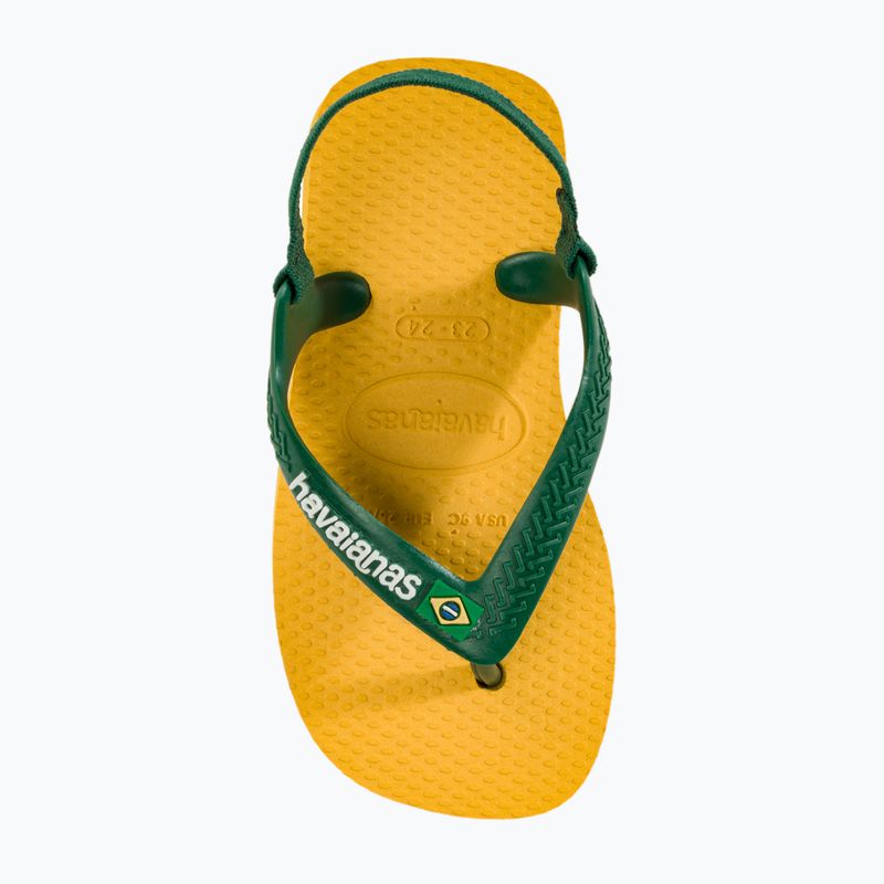 Sandali Havaianas Baby Brasil Logo II giallo pop / amazon 6