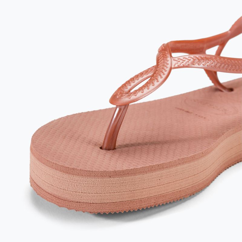 Sandali Havaianas Luna Flatform crocus rose da donna 7