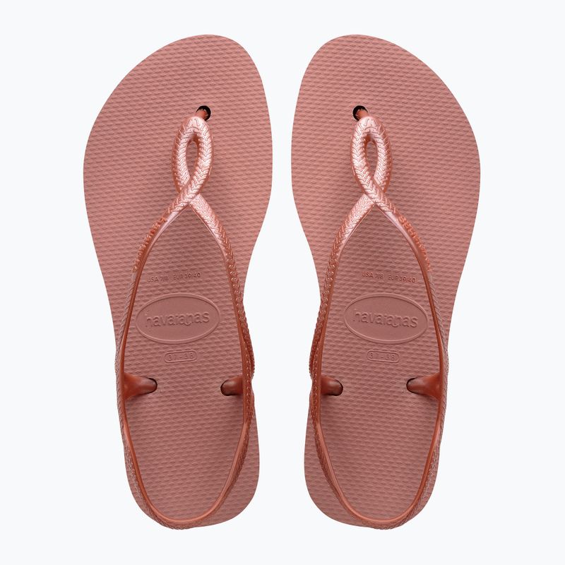 Sandali Havaianas Luna Flatform crocus rose da donna 10